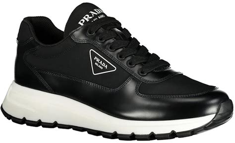 prada 2eg406|Prada Leather Sneaker 'Black Shock Absorbing Low Top' .